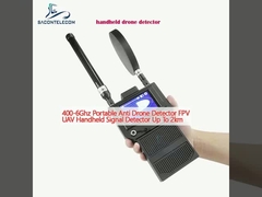 400-6Ghz taşınabilir anti drone dedektörü FPV UAV el sinyal dedektörü 2km'ye kadar