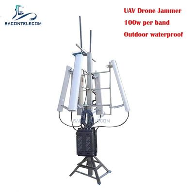 700W 3KM Dış Mekan Su Geçirmez Drone Sinyal Engelleyici GPS Sinyal Engelleyici UAV için