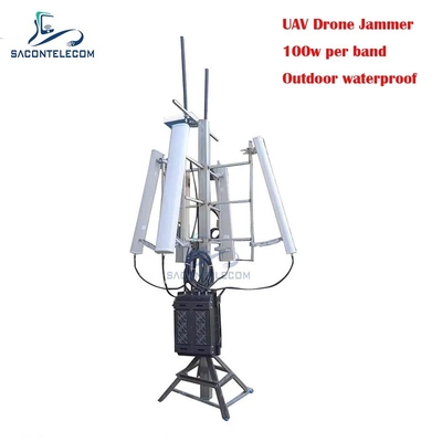 700W açık hava su geçirmez 3KM UAV Drone Sinyal Sıkıştırıcı GPS Sinyal Sıkıştırıcı Blocker