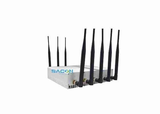 18W Çıkış Gücü 8 Kanal Sinyal Sıkıştırıcı Mobil Telefon Engelleyici ve WiFi GPS Sıkıştırıcı için 40m Sıkıştırma Arası ile
