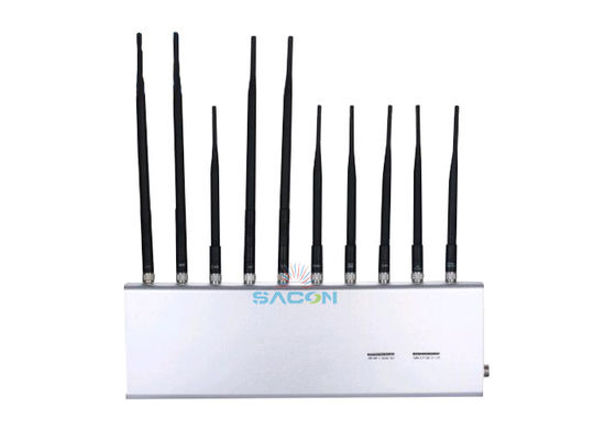 VHF UHF Cep telefonu Wifi Jammer 10 Bant Yüksek Kazanç Antenne Okul / Askeri için