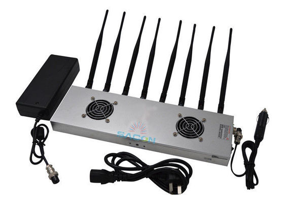 2G 3G 4G WiFi engelleme için 8 bant ve 30m engelleme aralığı ile 16W Yüksek Güçlü Sinyal Engelleyici
