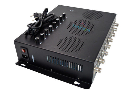 80 metrelik uzun menzilli askeri aracın üzerinde 80 wattlık bir soğutma fanı bulunan bir engelleyici yerleştirilmiştir.