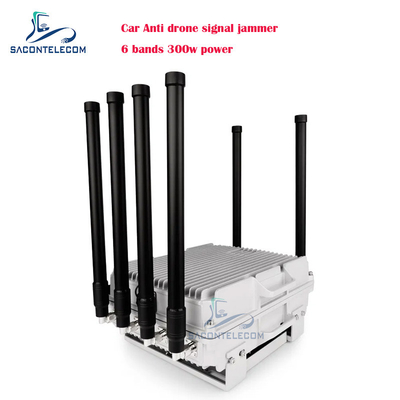 300w 6 Kanal Araç Anti Drone Sinyal Engelleyici UAV FPV Drone Engelleme Engelleyici Araç için monte edilmiş savunma aracı
