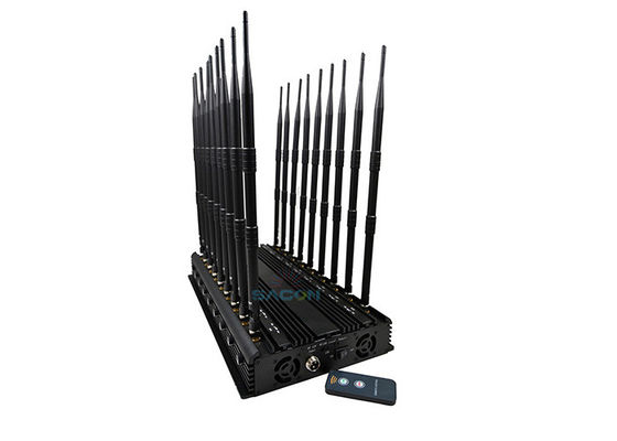 2G 3G 4G 5G ve 2.4G sinyalleri engellemek için 18 kanalı olan 42W Yüksek Güçlü Cep Telefonları Karıştırıcı