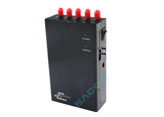 5 Kanalı 2G 3G WiFi GPS engelleme ve 2.5W çıkış gücü ile taşınabilir mobil sakatlayıcı