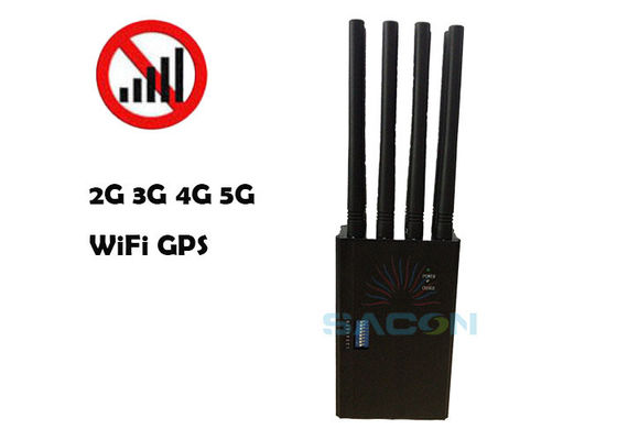 8 Anten 20m Aralık 4W Çıkış Gücü Sinyal Sıkıştırıcı Cep telefonu Engelleyici WiFi Sıkıştırıcı