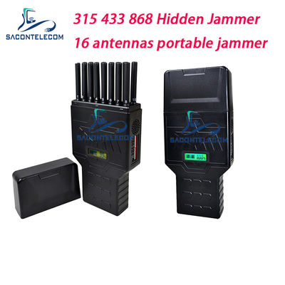 16 Anten 12000mAh 12W 2G 3G 4G 5G GPS WiFi engelleme için taşınabilir sinyal sakatlayıcı