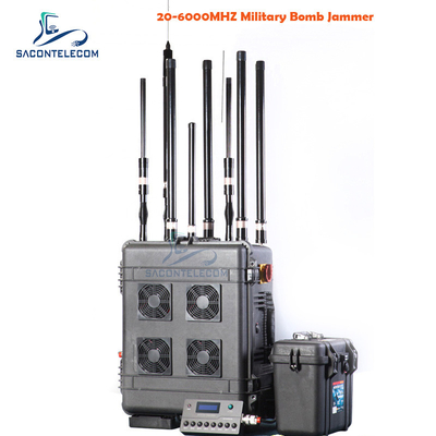 VHF UHF Manpack Konvoy Bomb Jammer VSWR 400w DC28V DDS Sinyal Kaynağı
