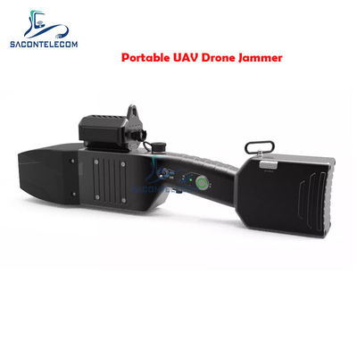 80wh UAV Drone Signal Jammer Zorla iniş 1.3km IP66 2.4Ghz 5.8Ghz