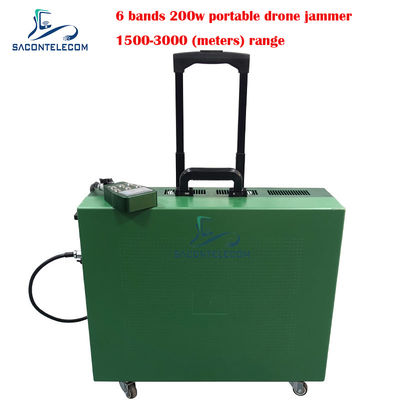Trailer Tipi Drone Signal Jammer 200w Yüksek Güç 3km mesafe DJI için