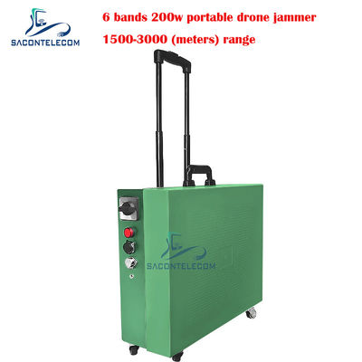 Trailer Tipi Drone Signal Jammer 200w Yüksek Güç 3km mesafe DJI için