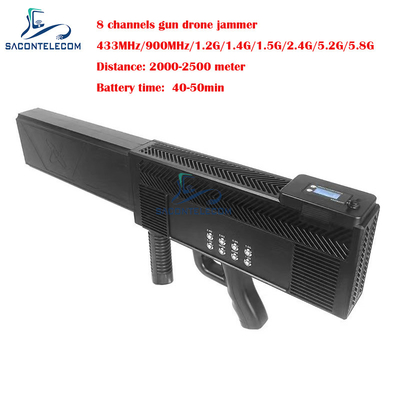 8 bant 200w yüksek güç uzun mesafe silah anti drone sinyal engelleyici