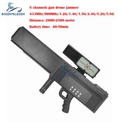 8 bant 200w yüksek güç uzun mesafe silah anti drone sinyal engelleyici