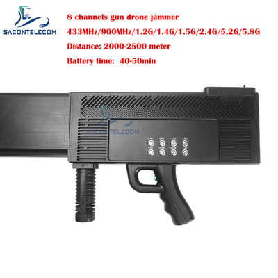 8 bant 200w yüksek güç uzun mesafe silah anti drone sinyal engelleyici