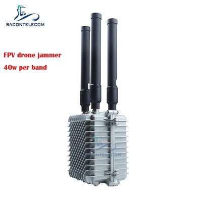 3 kanal 120W güçlü FPV Drone Jammer taşınabilir UAV FPV Jammer Blocker