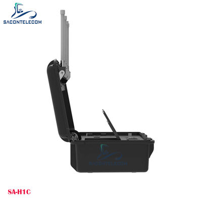 Taşınabilir çanta UAV drone dedektörü DJI FPVs WiFi DIY drone tespiti 10km mesafeye kadar