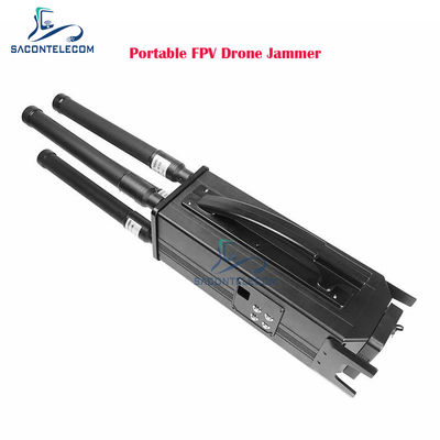 160W 4 Bantlı Taşınabilir Drone Sinyal Engelleyici 1.5KM Engelleme Mesafesi ve Dahili Pil