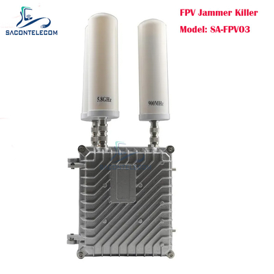 3 bantlı UAV Frekansı Drone Signal Jammer 150w Araba FPV Anti Drone Jammer