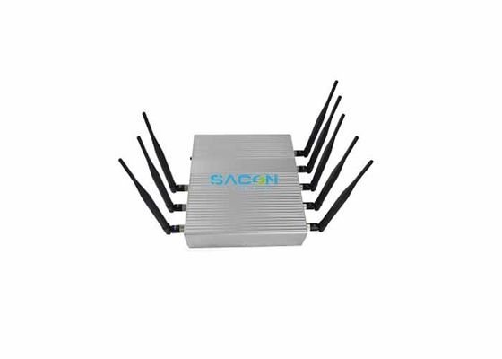 18W Çıkış Gücü 8 Kanal Sinyal Sıkıştırıcı Mobil Telefon Engelleyici ve WiFi GPS Sıkıştırıcı için 40m Sıkıştırma Arası ile