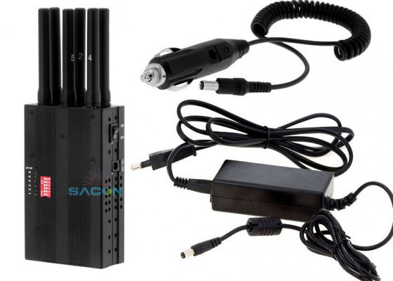 Hafif Ağırlıklı 3W çıkış gücü ve taşınabilir kullanım için 7.4V / 4700mAh pilli el sinyalini engelleyici