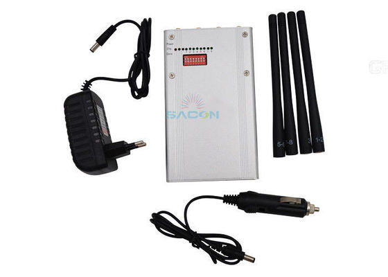 Kişisel gizlilik için 30m menzilli 8 bantlı 6.5W taşınabilir GPS sinyali engelleyici