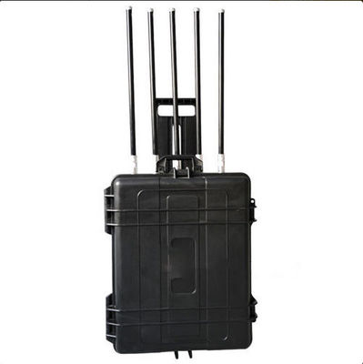 500W Yüksek Güçlü Beş Bantlı ve Patlama Karşıtı Tasarımlı SWAT Takımları için Manpack Jammer