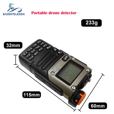 Taşınabilir El Tipi Drone Dedektörü, 700-6GHz Frekans ve 800m Tespit Mesafesi