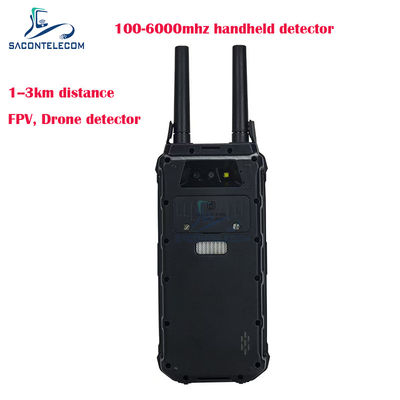 H2L 1.5Km menzilli el Drone Bulmacı 100-6Ghz taşınabilir FPV Drone Detektörü