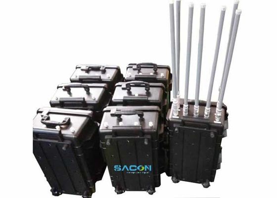 350W 7 Kanallı Fiberglas Antenli Manpack Jammer (3G 4G GPS Sinyal Engelleme)