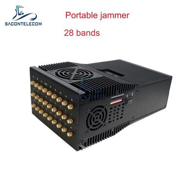 28 Kanallı 28W Portatif Sinyal Engelleyici, Tam Bant Telsiz Sinyal Engelleme için 27 Anten ile