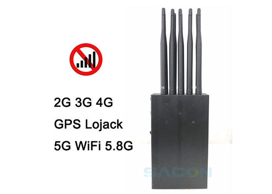 El taşınabilir 5G sinyal engelleyici 10 antenli 15m menzilli ve 8000mAh pil