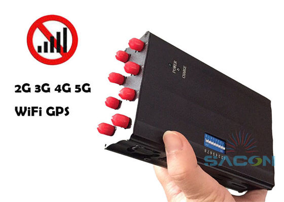 8 Anten 20m Aralık 4W Çıkış Gücü Sinyal Sıkıştırıcı Cep telefonu Engelleyici WiFi Sıkıştırıcı