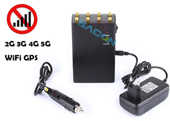8 Kanallı Yüksek Güçlü 2W Taşınabilir Sinyal Engelleyici El Tipi 3G 4G GPS WiFi Karşıtı Takip