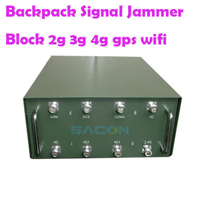 120W 8 Omni Antenli 2G 3G 4G 5G VHF UHF WiFi GPS Sinyal Engelleyici Sırt Çantası Jammer