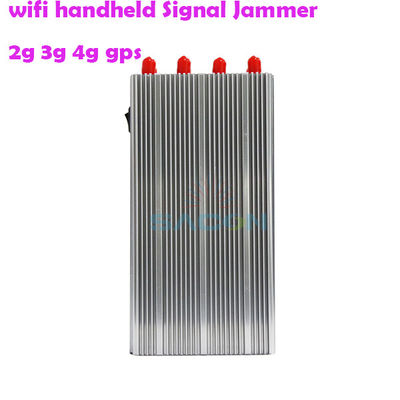 8000mAH Batarya 8 Anten 2G 3G 4G Sinyal Engelleme için Elde Tutulan GPS Sinyal Maruzetici