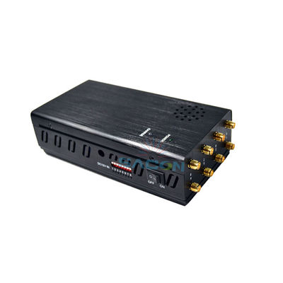 Taşınabilir 8 Bant Cep Telefonu Sinyal Engelleyici, 8000mAh Batarya ve 2G 3G 4G GPS WiFi Engelleme İçin Ayarlanabilir Dip Anahtarlı