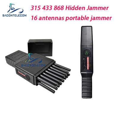 16 Anten 12000mAh 12W 2G 3G 4G 5G GPS WiFi engelleme için taşınabilir sinyal sakatlayıcı