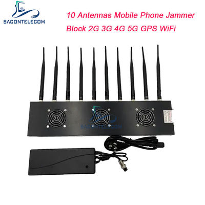 433MHz 40m Menzilli Sinyal Engelleyici, 10 Kanal ve 18W Çıkış Gücü ile GPS WiFi Engelleme