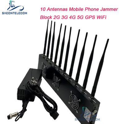 433MHz 40m Menzilli Sinyal Engelleyici, 10 Kanal ve 18W Çıkış Gücü ile GPS WiFi Engelleme