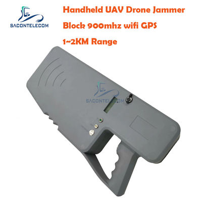 1200m menzil 40W Güç Manual Kontrol UAV Drone Jammer Elde Alınabilir Sinyal Jammer