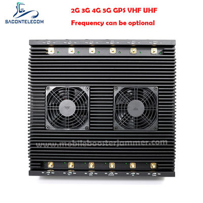 12 Antenli 80W Güçlü Çok Frekanslı Sinyal Engelleyici Masaüstü WiFi Engelleyici 2G 3G 4G 5G WiFi GPS için