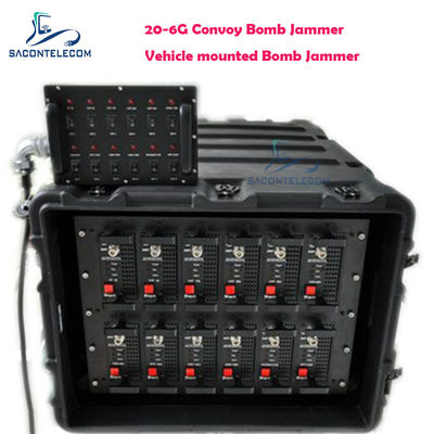 Araç Askeri Konvoy Bomb Jammer 20-6G 11 Bands 550w Çatıya monte edilmiş