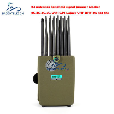Avrupa Tipi Wi-Fi Sinyal Sakatlayıcı 24W 24 Kanal 2G 3G 4G 5G LTE GPS Lojack 173mhz
