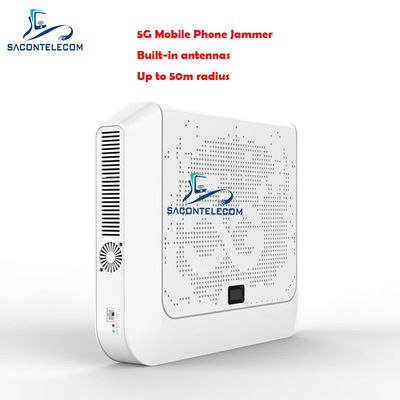 Dahili Antenli, 50m Yarıçaplı, Güvenli Cep Telefonu Engelleme İçin Masaüstü 12 Kanallı Sinyal Engelleyici