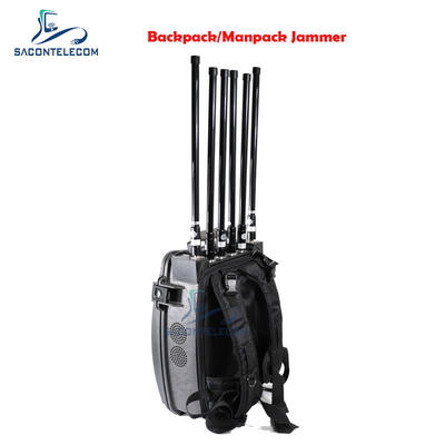 8 Kanal Manpack Jammer 20-3000mhz 120watt 100m Yarıçap Dahili Pil