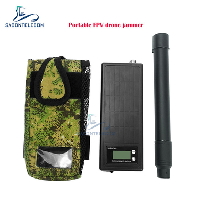 Tek bantlı taşınabilir FPV Drone Sinyal Engelleyici 1.5km menzilli El UAV Anti Drone Engelleyici