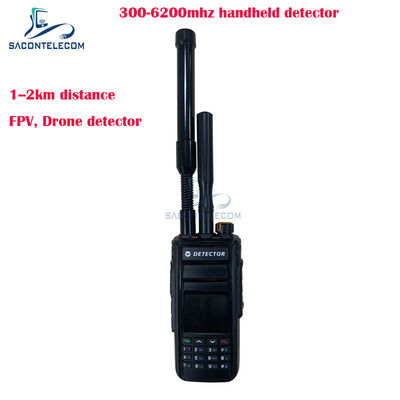 1-2Km tespit menzili ile taşınabilir 300-6200MHz FPV Drone Detektörü