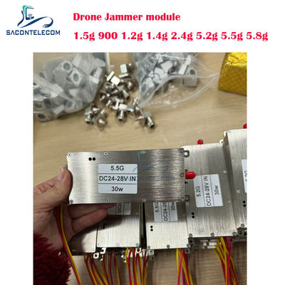 30W 1.5G GPS Anti Drone Jammer Modülü, RF Engelleme için Özel Frekanslı