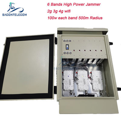 IED 600m 600w Dış Bomb Jammer 5.2G 5.8G 5G Su geçirmez